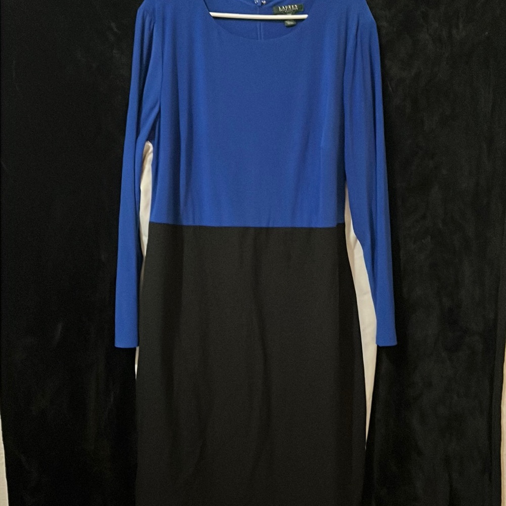 Ralph Lauren Dress Blue, Black and White